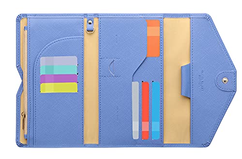 【中古】【未使用・未開封品】Zoppen Multi-purpose Rfid Blocking Travel Passport Wallet (Ver.4) Tri-fold Document Organizer Holder, 旅行用、多目的財布、パスポートホ