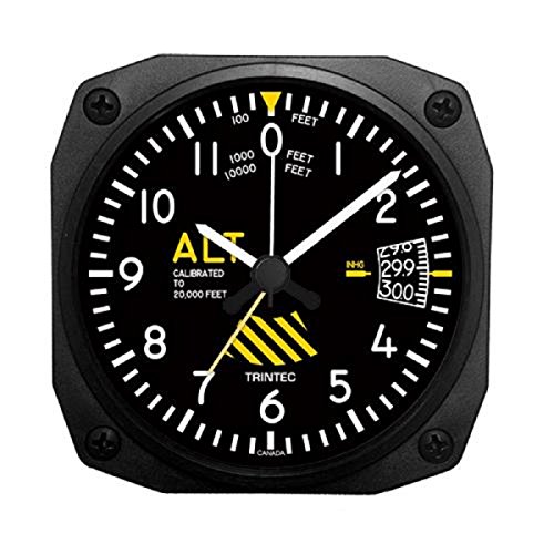 【中古】【未使用・未開封品】Trintec 30周年記念 航空高度計 旅行目覚まし時計 3.5インチ DM60-SE