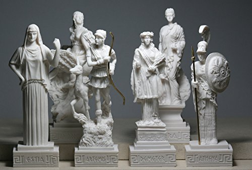 【中古】【未使用・未開封品】6?Greek Goddess Hestia Aphrodite Hera Athena Artemis Demeter Statue ..