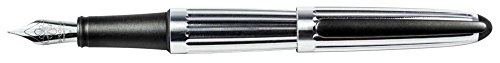 【中古】【未使用 未開封品】Diplomat D40305021 Aero Factory Aluminium Fountain Pen with Steel Extra Fine Nib