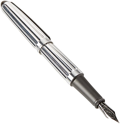 【中古】【未使用 未開封品】Diplomat D40305028 Aero Factory Aluminium Fountain Pen with Steel Broad Nib