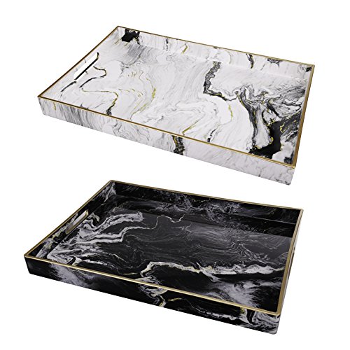 【中古】【未使用・未開封品】A & B???Marble Motif Serving????2????