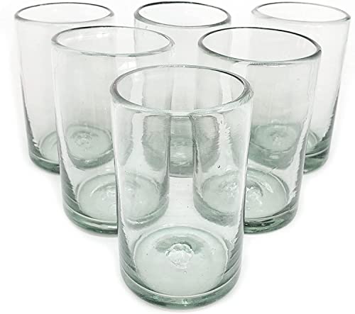 【中古】【未使用・未開封品】Mexican Blown Glass Drinking Glassesクリア( Set of 6?)