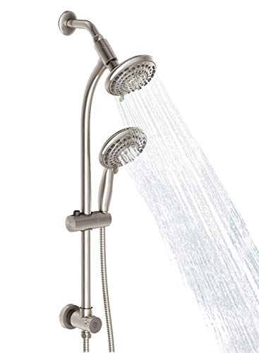 樂天商城 - 【中古】【未使用・未開封品】Egretshower ハンドヘルドシャワーヘッド & レインシャワーコンボ 簡単に手が届く 27.5インチ ドリル不要 ステンレススチールスライドバー 5イン