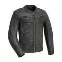 【中古】【未使用・未開封品】First Manufacturing mens Nemesis Leather Jacket(Black,XX-Large),1 ...