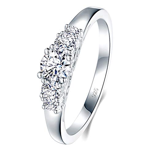 Other , Materials - 【中古】【未使用・未開封品】Boruo 925スターリングシルバーリング キュービックジルコニア 永遠の婚約 結婚指輪, スターリングシルバー、キュービックジルコニア。, キュー