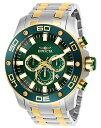 【中古】【未使用・未開封品】Invicta Men's 26083 Pro Diver Quartz Chronograph Green Dial Watch