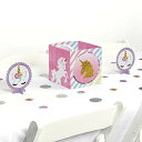 yÁzygpEJizRainbow Unicorn - Magical Unicorn Baby Shower or Birthday Party Centrepiece & Table Decoration Kit