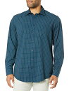 【中古】【未使用・未開封品】Greg Norman メンズ ハーバー L/S 織地 スポーツシャツ L ブルー