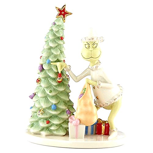 【中古】【未使用・未開封品】Lenox GrinchクリスマスCrook Figurine方法Grinch Stole Christmas Dr Seuss新しいGrinch Stealing Xmas Ornaments