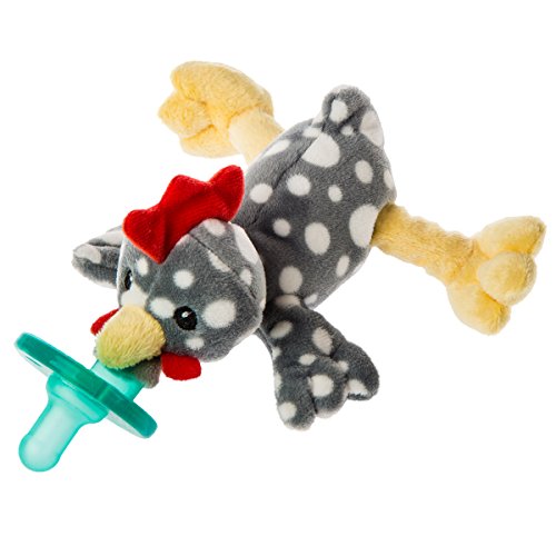(Rocky Chicken) - Mary Meyer Wubbanub Soft Toy and Pacifier, Rocky Chicken