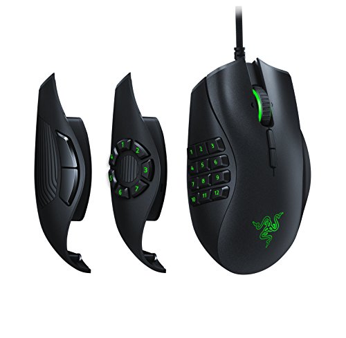 š̤ۡѡ̤ʡRazer Naga Trinity Gaming Mouse - [16,000 DPI Optical Sensor][Chroma RGB Lighting][Interchangeable Side Plate w/ 2, 7, 12 Button Config