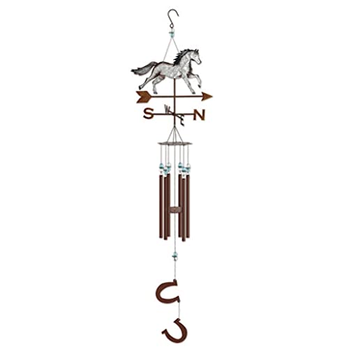 楽天AJIMURA-SHOP【中古】【未使用・未開封品】Sunset Vista 馬 チャイム アウトドア 装飾