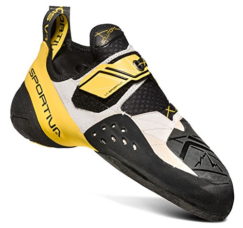 【中古】【未使用・未開封品】La Sportiva メンズ Solution ロッククライミングシューズ, White/Yellow, 4 【中古】【未使用・未開封品】La Sportiva メンズ Solution ロッククライミングシューズ, White/Yellow, 4