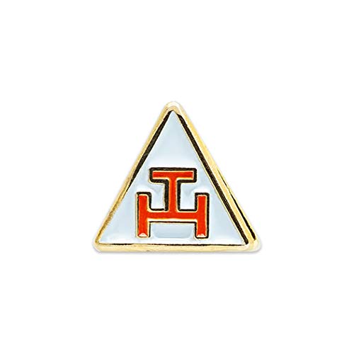 【中古】【未使用・未開封品】ロイヤルアーチ トライアングル フリーメーソン ラペルピン - [ホワイ
