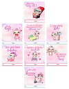 【中古】【未使用・未開封品】ナマケモノトレンディテーマValentine 's Day Cards ( 24?included )