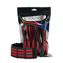 【中古】【未使用・未開封品】CableMod Pro ModMesh Sleeved Cable Extension Kit (Black + Red)