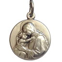 【中古】【未使用・未開封品】Madonna With Childシルバーメダル???The Patron Saints Medals???Made in Italy