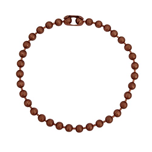 【中古】【未使用・未開封品】DragonWeave 9.5mm 特大アンティーク銅ボールチェーン メンズネックレス 丈夫なカラー保護仕上げ あらゆる長さ