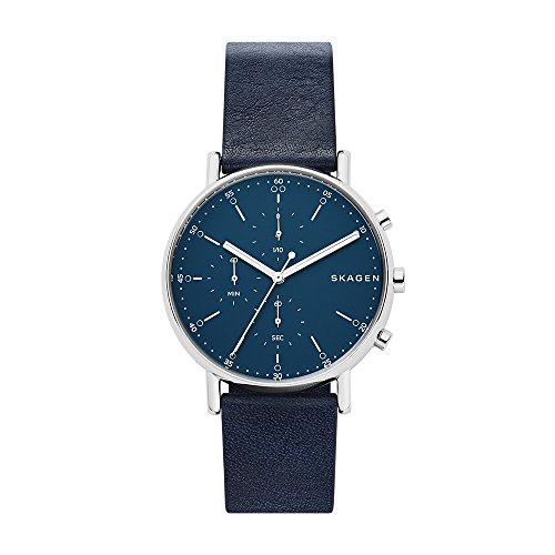 š̤ۡѡ̤ʡSkagen Men's Signatur SKW6463 Blue Leather Japanese Chro...