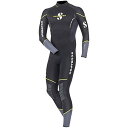 【中古】【未使用・未開封品】ScubaproスポーツSteamer 2.5?MMメンズ、ブラック/イエロー X-Large