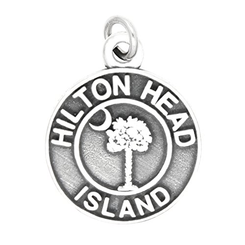 【中古】【未使用・未開封品】スターリングシルバーいぶし仕上げHilton Head Island South Carolinaチャーム