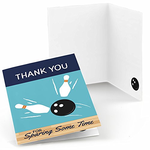 【中古】【未使用・未開封品】Strike Up the Fun - Bowling - Birthday Party or Baby Shower Thank You Cards (8 count)