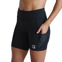 【中古】【未使用・未開封品】MudGear レディース フレックスフィットショーツ 圧縮ストレッチ ランニング/ヨガ X-Large ブラック