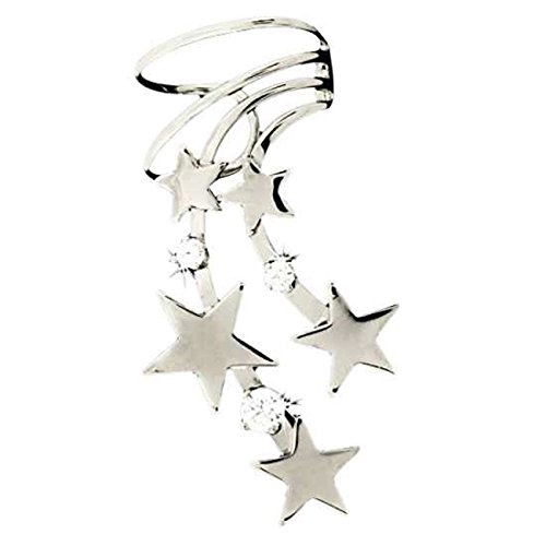 【中古】【未使用・未開封品】スターリングシルバー Right Only ピアスレス 天体星 イヤーカフ ラップ(4.0)