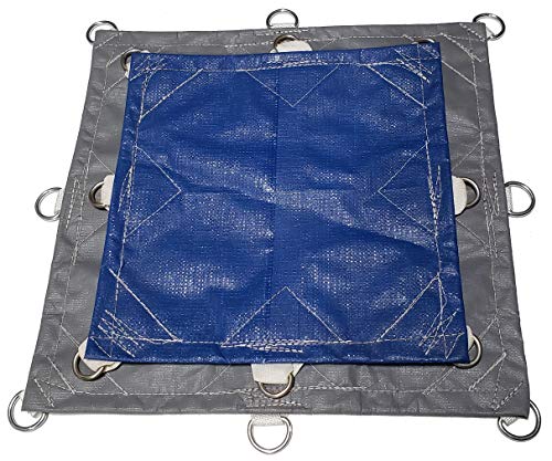 16.5?Mil super-strongポリTarp Cover???UV耐性???Not Your Cheap "ブルーTarp "素材 8x10 SSR008010GW