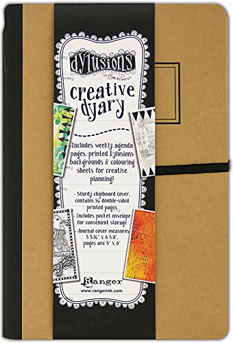 Dyan Reaveley's Dylusions Creative Dyary 2 5"X8"-Kraft W/Black -DYJ58663