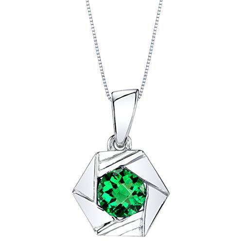 【中古】【未使用・未開封品】スターリングシルバー サークルペンダント ネックレス さまざまな色のストーンをご用意 シルバー