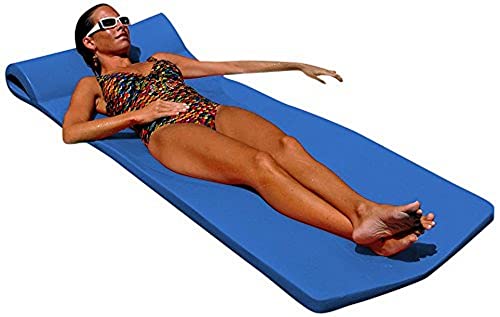 Pool Mate XX-Large Foam Mattress Swimming Pool Float Blue