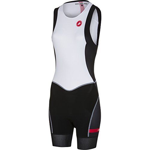 【中古】【未使用・未開封品】(Large, White/Black) - Castelli Women's Free ITU Tri Suit