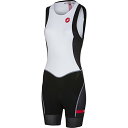 yÁzygpEJiz(Large, White/Black) - Castelli Women's Free ITU Tri Suit