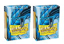 【中古】【未使用 未開封品】Dragon Shield Bundle: 2 Packs of 60 Count Japanese Size Mini Matte Card Sleeves - Matte Sky Blue