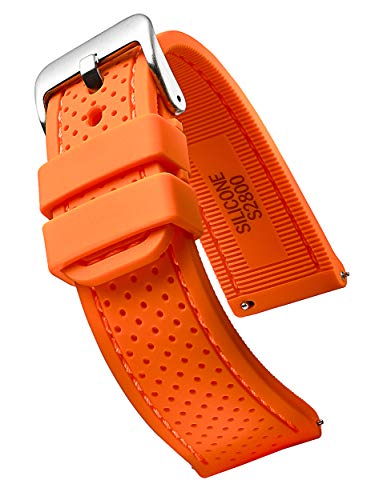 【中古】【未使用・未開封品】ALPINE(アルパイン) プレミアム品質 スポーティシリコン防水腕時計バンド クイックリリース式 ソフトラバーウォッチストラップ アソートカラー 2