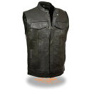 【中古】【未使用・未開封品】Milwaukee Leather OUTERWEAR メンズ US サイズ: 3X Plus カラー: ブラック