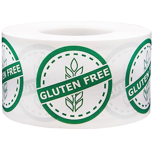 【中古】【未使用・未開封品】Gluten Free Food Rotation 円形ステッカー 1.25インチ 1ロールに500ラベル(2.0)