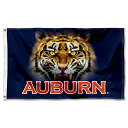 【中古】【未使用・未開封品】Auburn Tigers Tiger Eyes College Flag