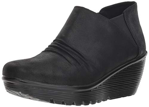 【中古】【未使用・未開封品】Skechers Women's Parallel-Curtail-Twin Gore Ruched Bootie Ankle Boot, Black, 8.5 M US