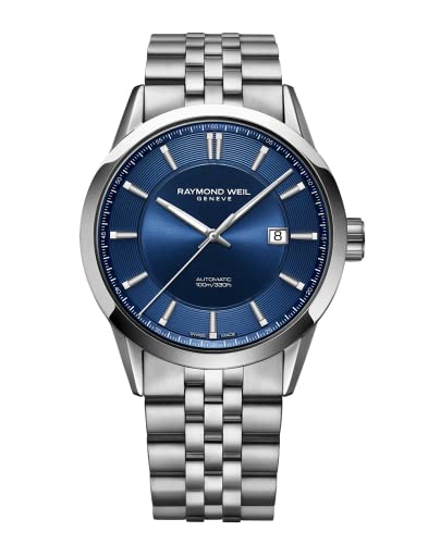 【中古】【未使用・未開封品】Raymond Weil Men 's Freelancer ' AutomaticステンレススチールDress Watch, Color : silver-toned (モデル: 2731-st-50001?)