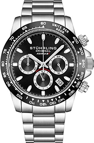 【中古】【未使用・未開封品】Stuhrling Original Mens Sportクロノグラフ腕時計???ステンレススチール..