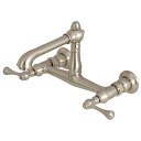【中古】【未使用・未開封品】Kingston Brass KS7248BL イングリッシュカントリー壁マウントベッセルシンク蛇口 吐水口長さ6-5/8インチ つ...