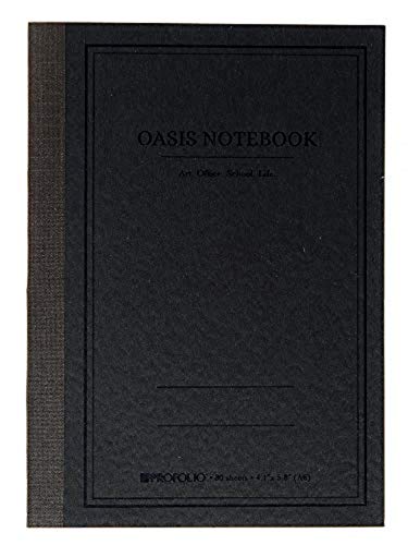 【中古】【未使用・未開封品】Itoya Profolio, Oasis Notebook, Charcoal Black, Small A6, 4.1 x 5.8 ..