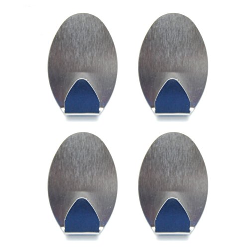 【中古】【未使用・未開封品】hometeq ( 4パック)ステンレススチール強力な粘着フックSticky壁マウント..