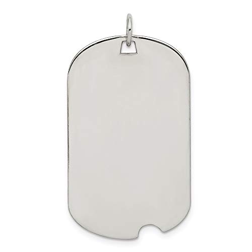 【中古】【未使用・未開封品】スターリングシルバー ロジウムメッキ 彫刻可能 ドッグタグ ディスクチャーム