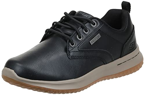 yÁzygpEJizSkechers Men's DELSON-Antigo Oxford, Black, 9.5 Medium US