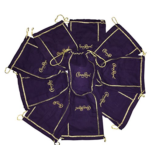 【中古】【未使用・未開封品】(10) - Crown Royal Purple Bag Gold Drawstring Bulk (Pack of 10)