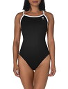 【中古】【未使用・未開封品】TYR Women痴 Hexa Diamondfit Swimsuit, Black/White, 38